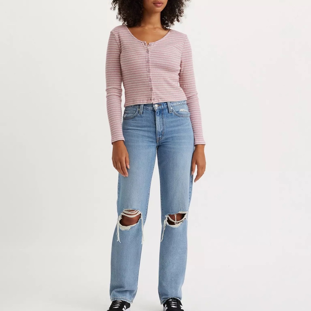 Levi’s 94 baggy jeans distressed